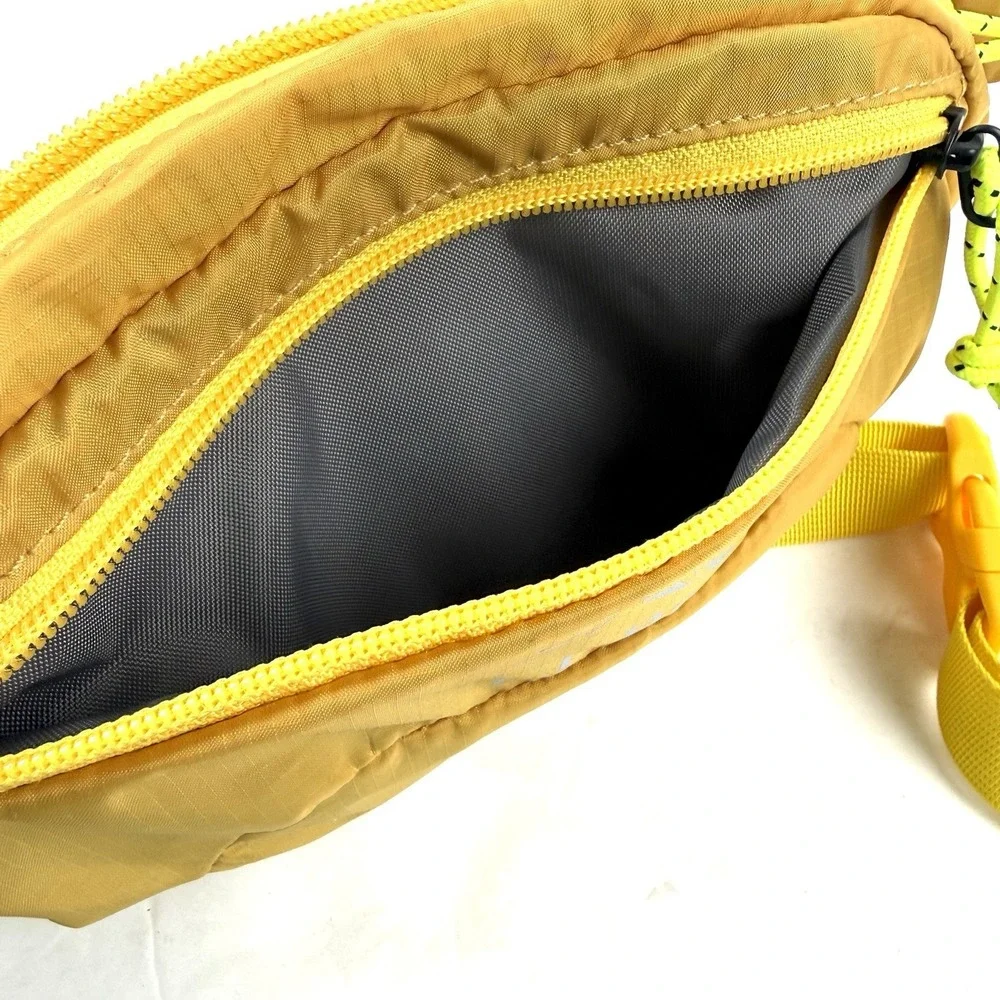 LL Bean Stowaway Bag Yellow Nylon Waist Pack Ultralight Outdoor Hiking New
